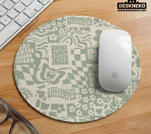 Positive affirmations ergonomic mouse & wrist rest
