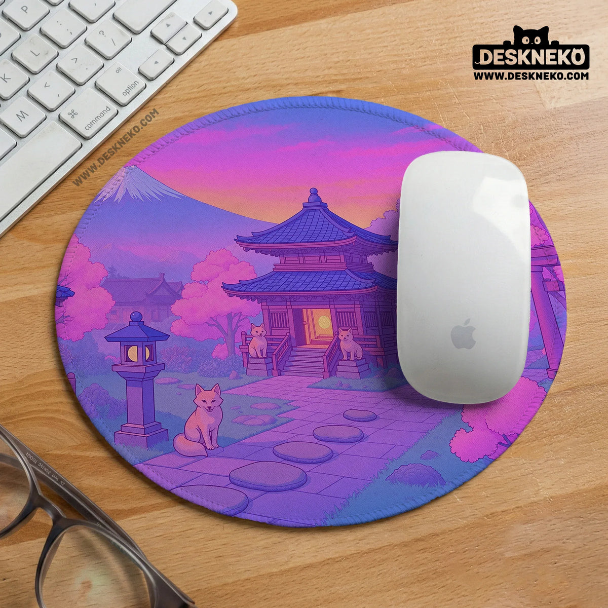 Pastel sakura anime mousepad