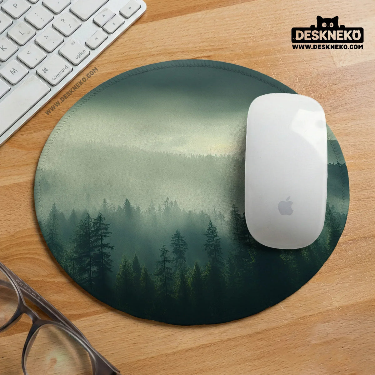 Forest green ergonomic mousepad & wrist rest