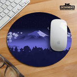 Blue mount fuji desk mat mousepad