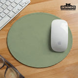 Sage green ergonomic mousepad with wrist support for desk