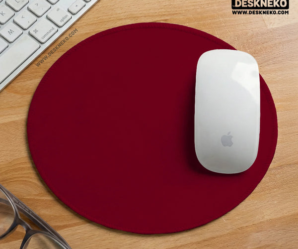 Burgundy Desk Mat for Gaming and Office Desks | Premium Mousepad - Deskneko