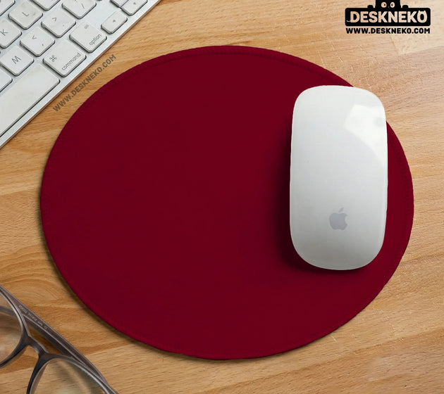 Burgundy desk mat for gaming and office desks | mousepad