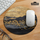 Gold ergonomic mousepad with wrist rest