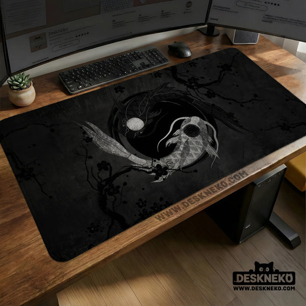 Yin Yang Koi Deskmat - Deskneko