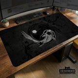 Yin yang koi deskmat