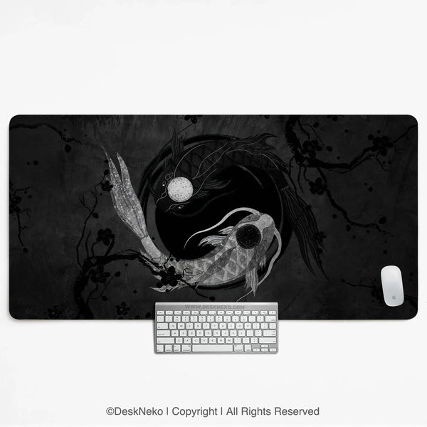 Yin Yang Koi Deskmat - Deskneko