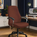 Mahogany brown desk chair cover