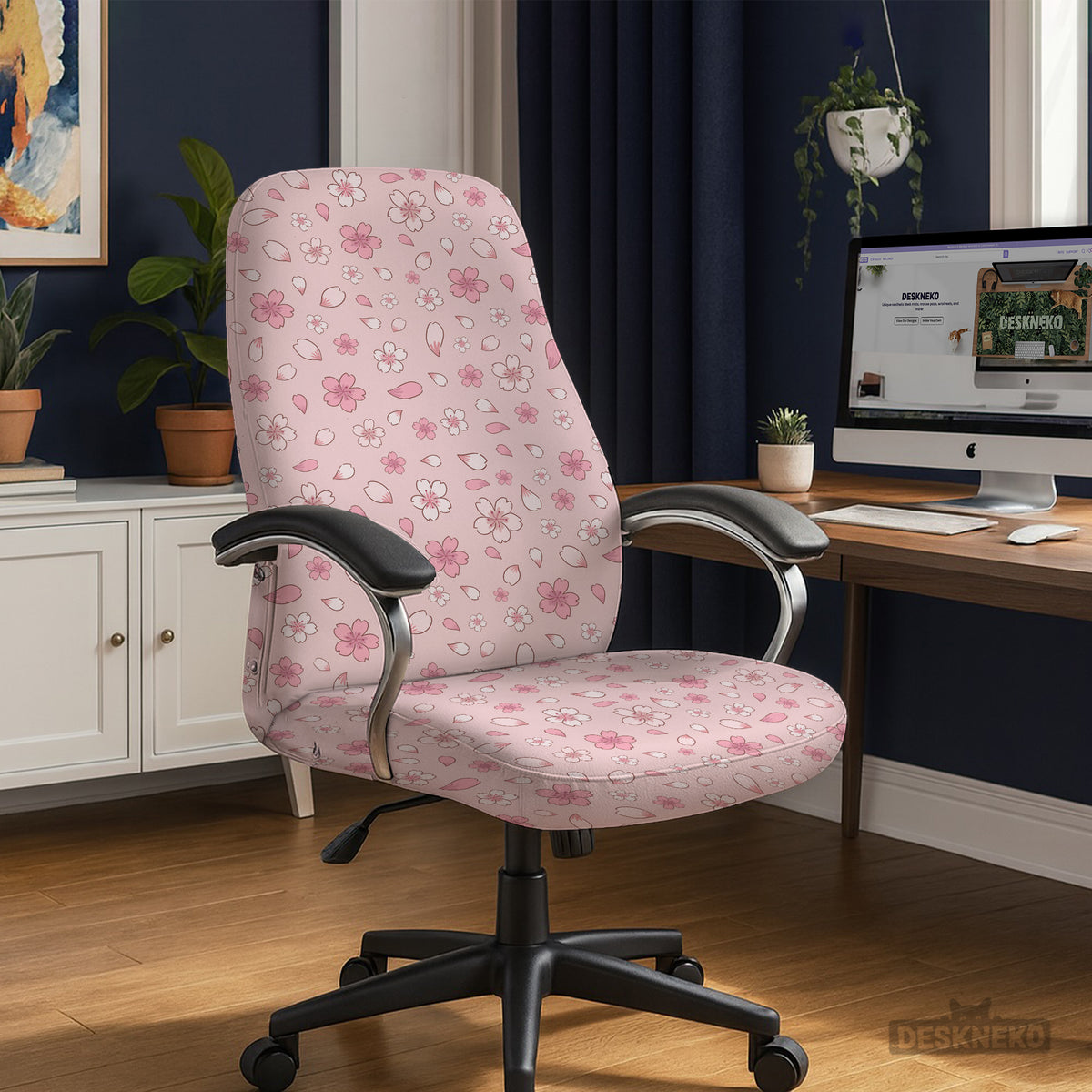 Sakura blossom desk chair cover