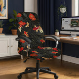 Japanese koi office chair cover