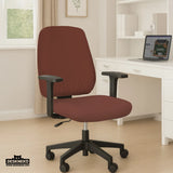 Mahogany brown desk chair cover