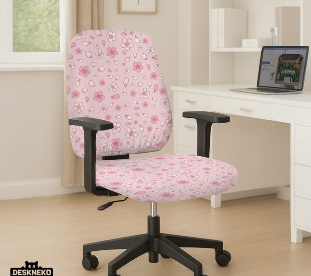 Sakura blossom desk chair cover