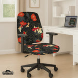 Japanese koi office chair cover
