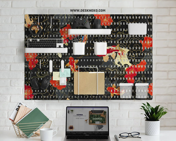 Koi fish pegboard set