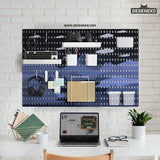 Navy Cat Hills Pegboard Organizer Set with Accessories - Deskneko