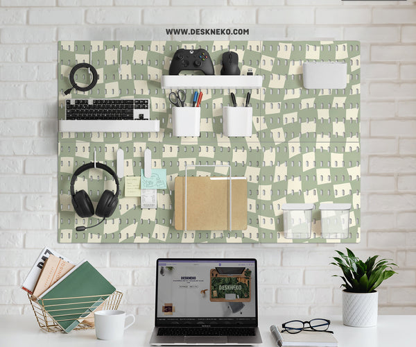 Green Checker Pegboard - Pegboard - Deskneko - Pegboards
