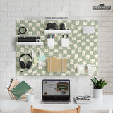 Green checker pegboard