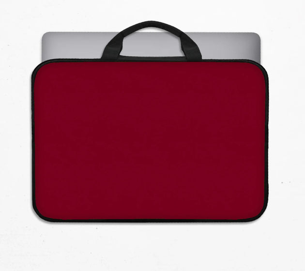 Burgundy laptop sleeve & bag for macbook and notebooks