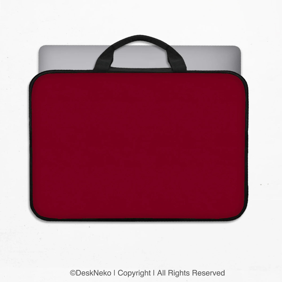 Burgundy laptop sleeve & bag for macbook and notebooks