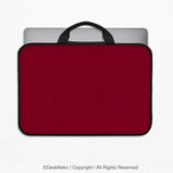 Burgundy laptop sleeve & bag for macbook and notebooks