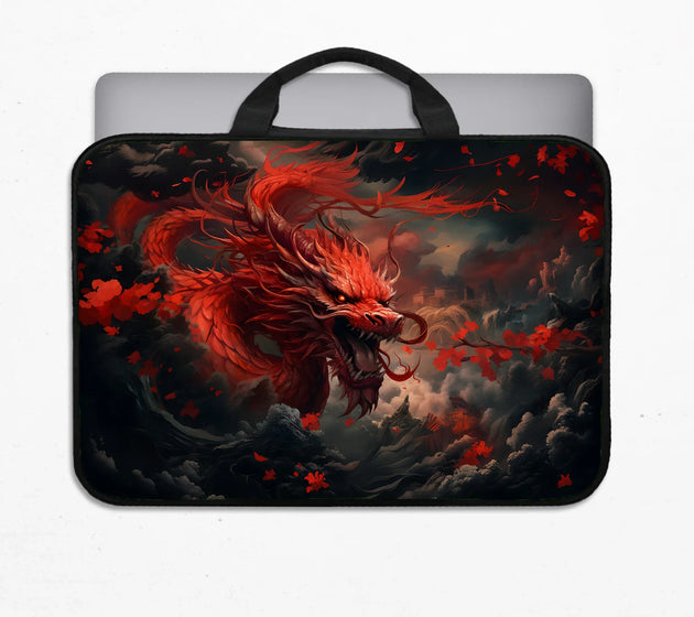 Red dragon laptop sleeve & bag