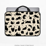Cat pattern laptop sleeve