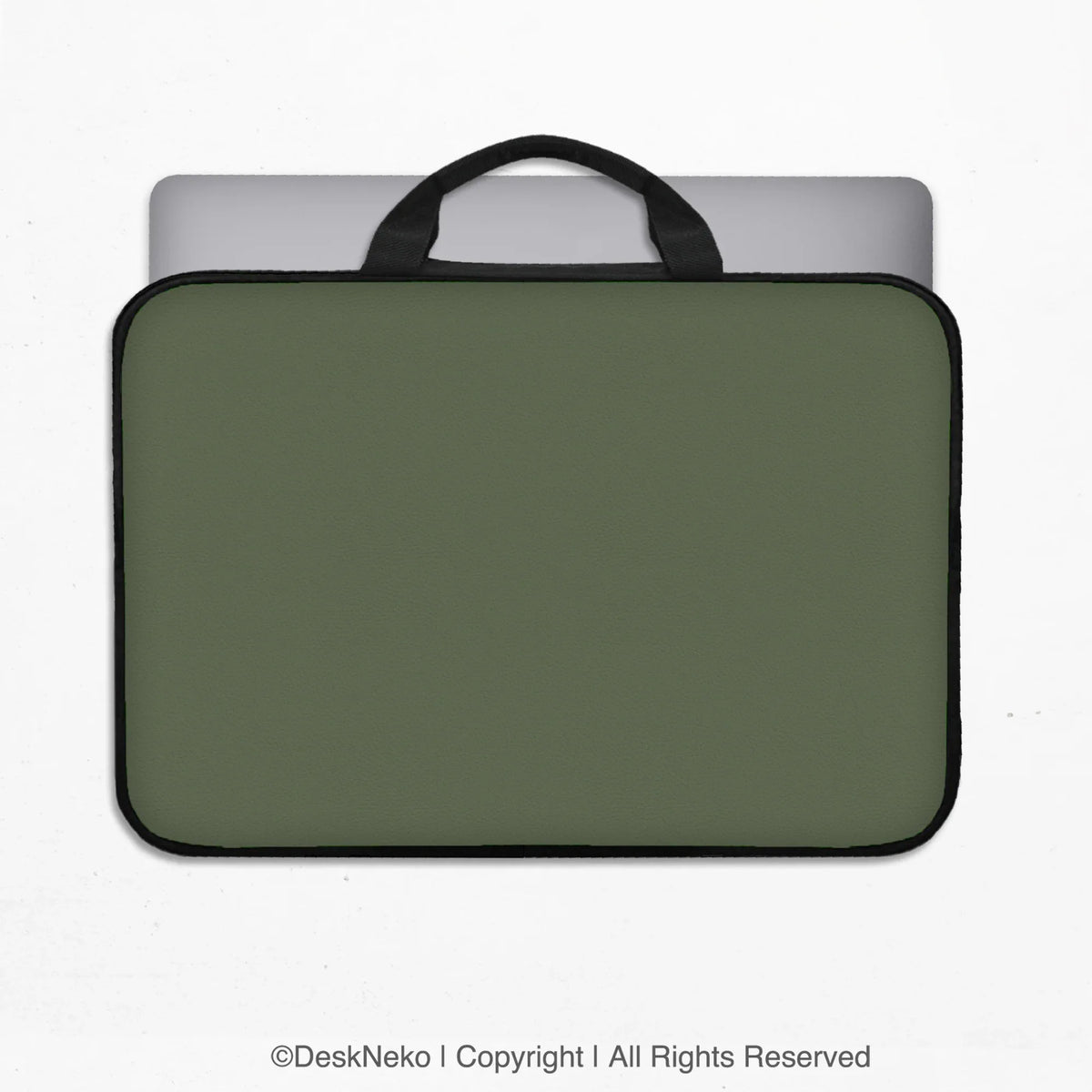 Midnight olive laptop sleeve