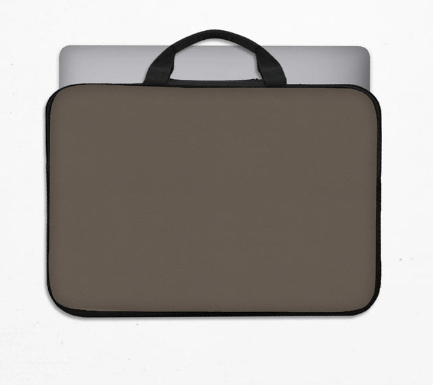 Cocoa laptop sleeve case, minimalist padded notebook cover