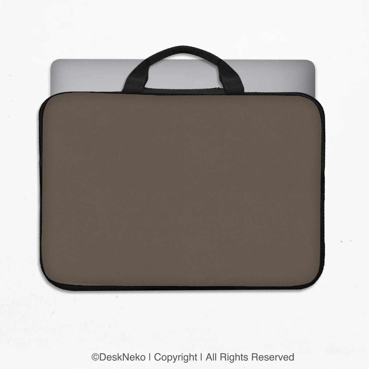 Cocoa laptop sleeve case, minimalist padded notebook cover