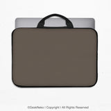Cocoa laptop sleeve case, minimalist padded notebook cover