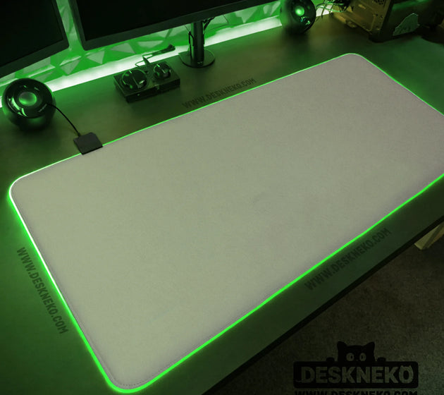 Sage green desk mat XXL extended mousepad for office and gaming