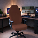Mahogany brown desk chair cover