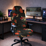 Japanese koi office chair cover