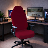 Burgundy office chair cover for desk chairs and home offices