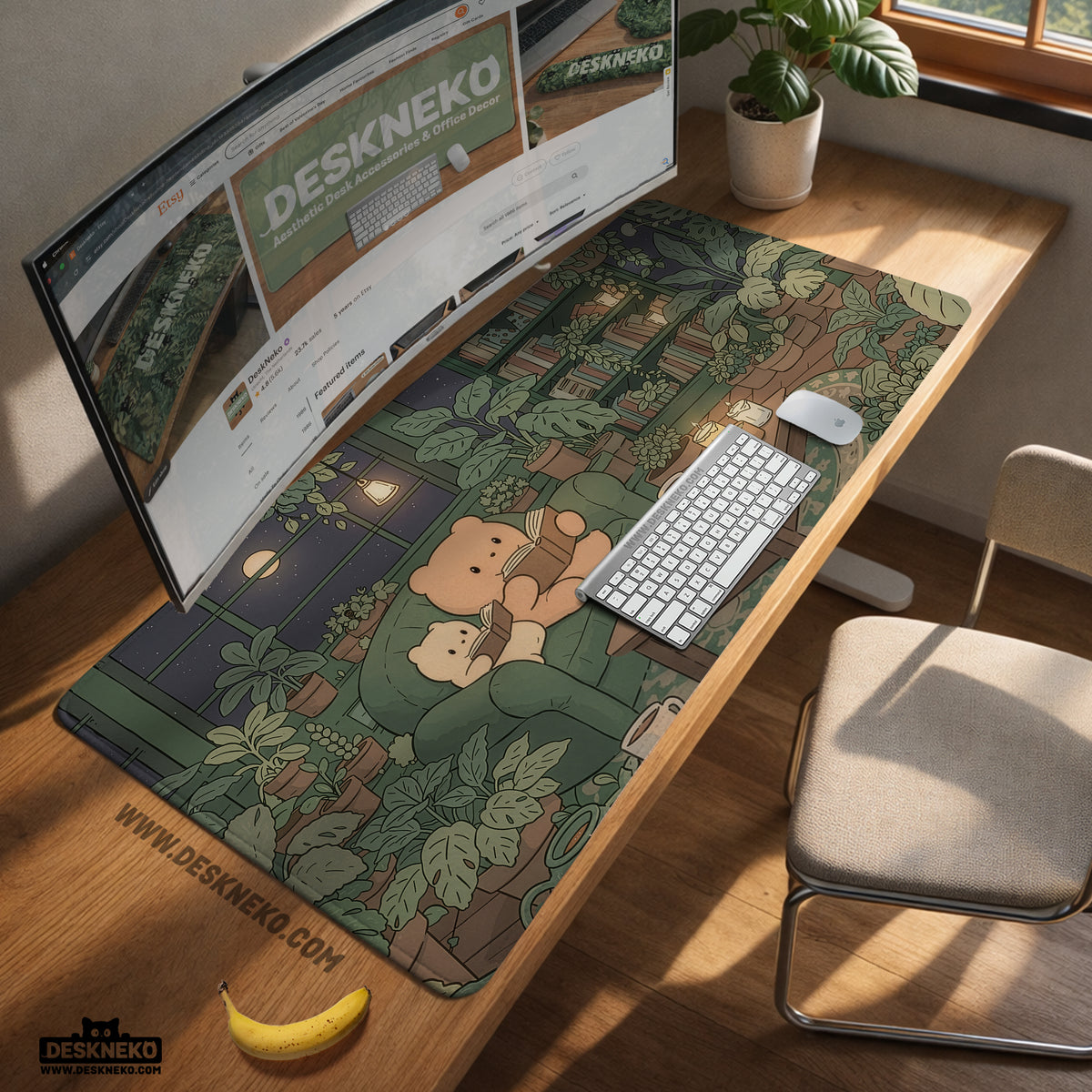 Cute bears desk mat mouse pad