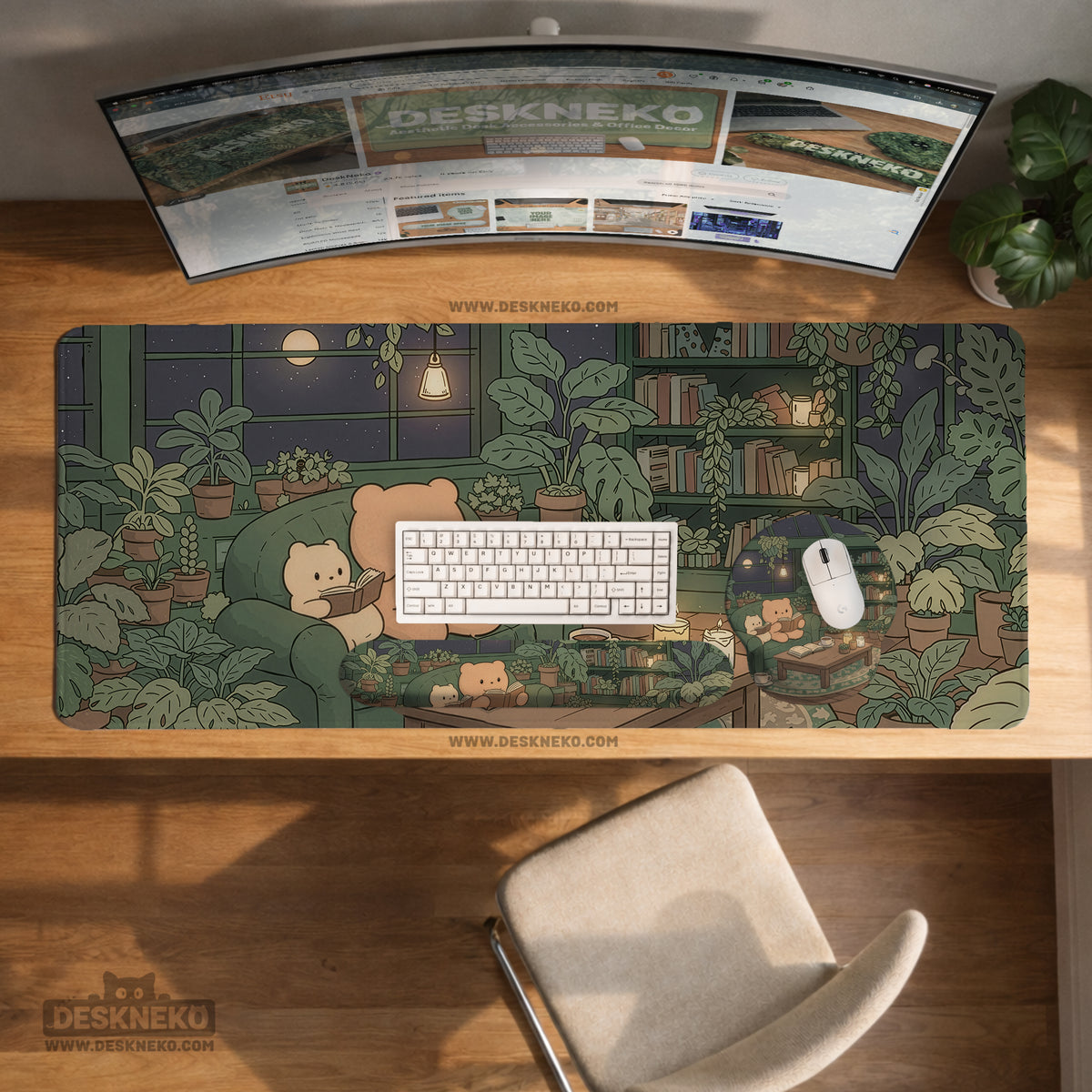 Cute Bears Desk Mat Mouse Pad - Desk Mat - Deskneko - Desk Mats & Mousepads