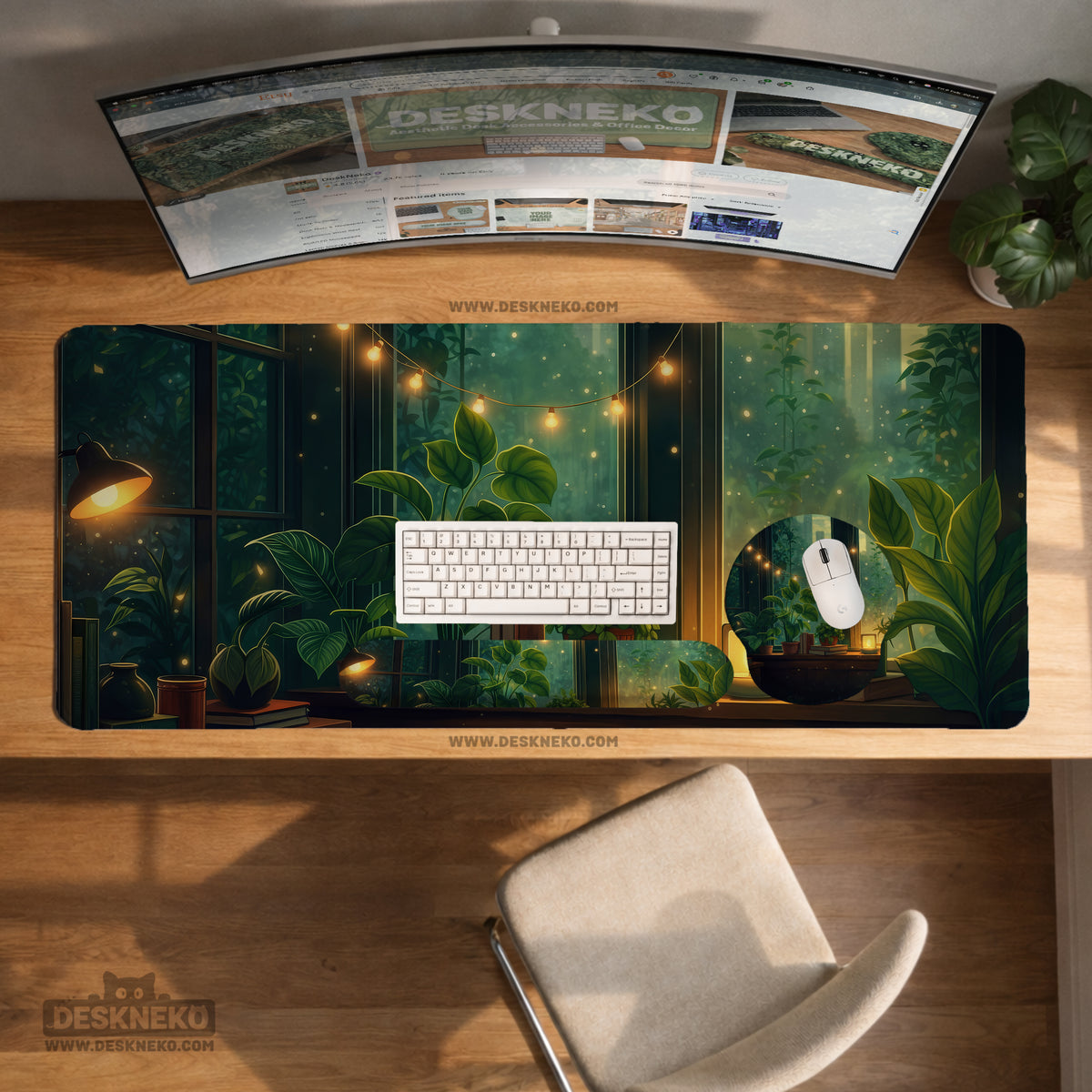 Lofi aesthetic ergonomic mousepad wrist rest