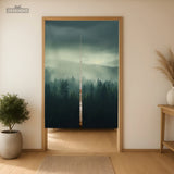 Misty forest noren door curtain