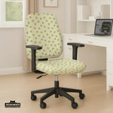 Green floral chair cover