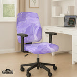 Purple marble chair cover