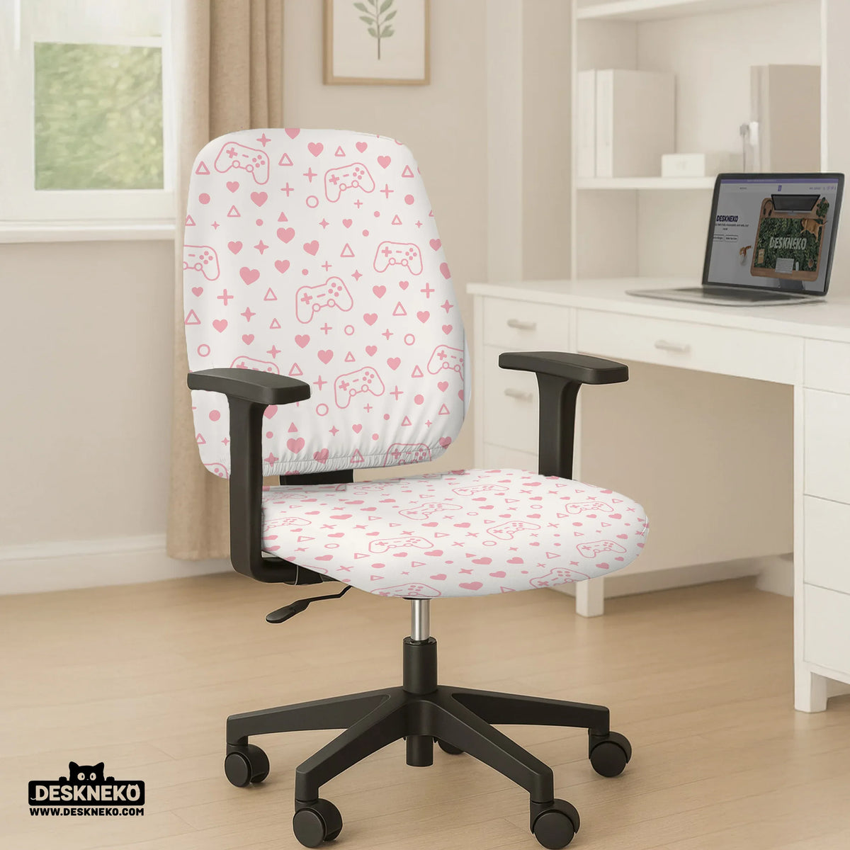Pink gamer chair cover