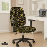 Black & Yellow Chair Cover - Deskneko