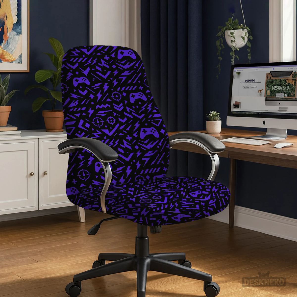 Purple chair cover