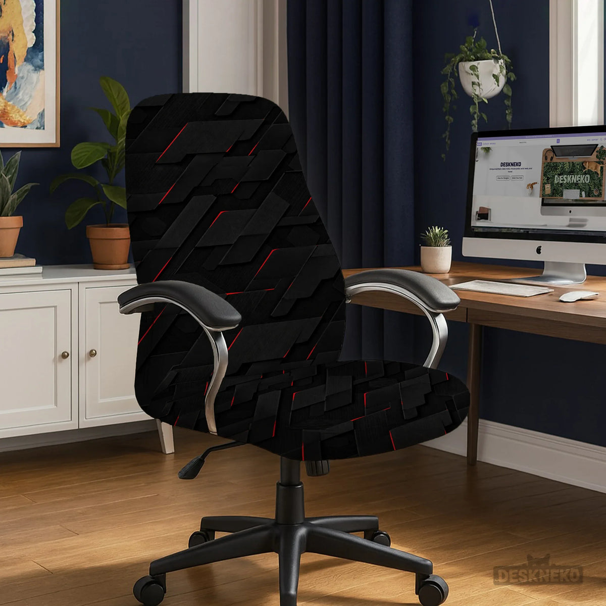 Black tech chair cover