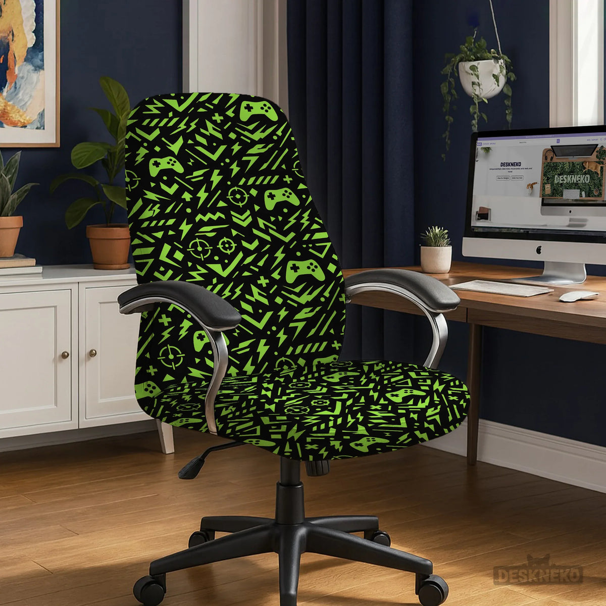 Neon gaming chair cover