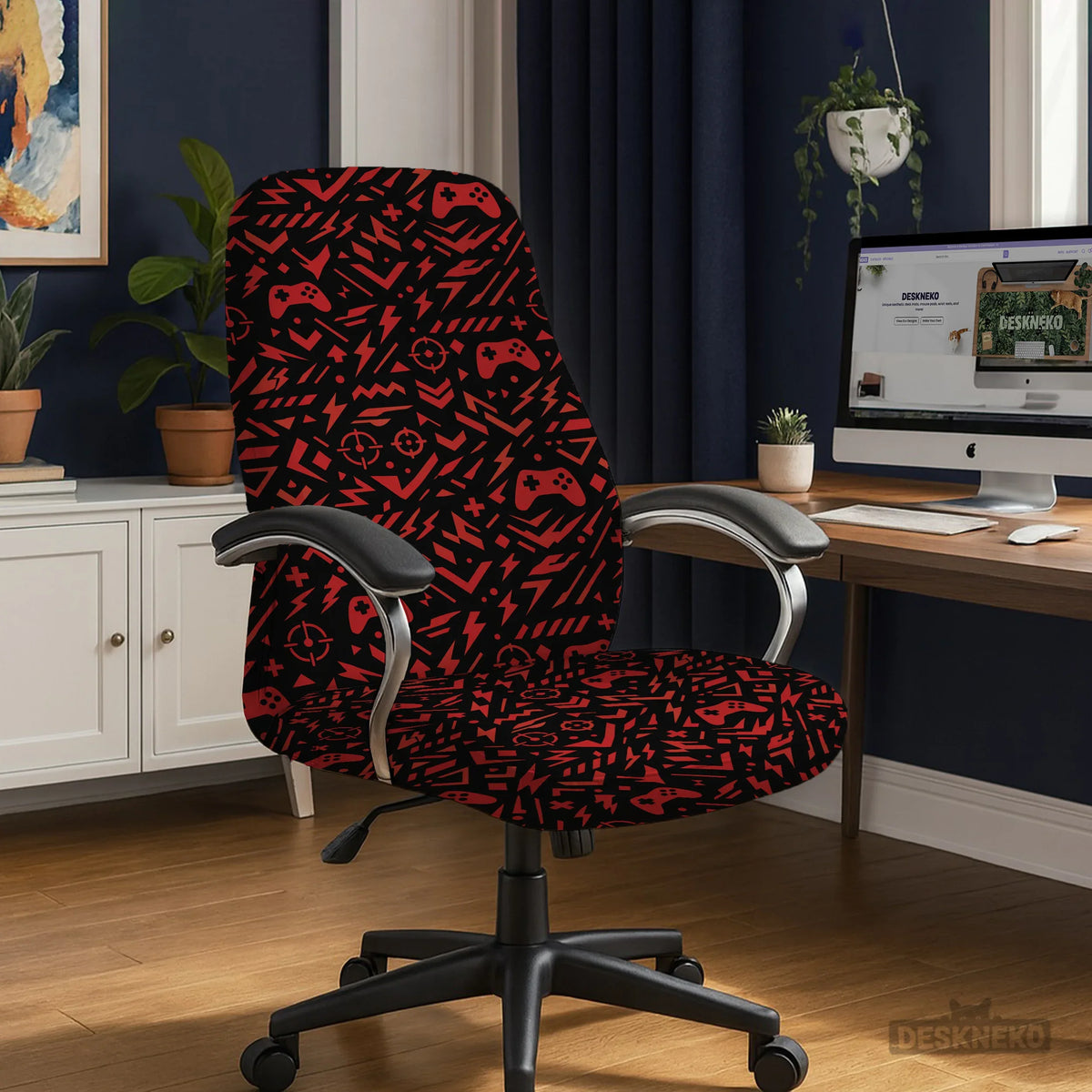 Red gaming chair cover
