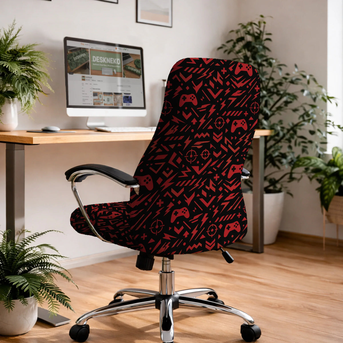 Red gaming chair cover