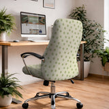 Green floral chair cover
