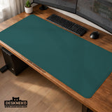 Ergonomic teal mousepad with wrist rest for office and gaming