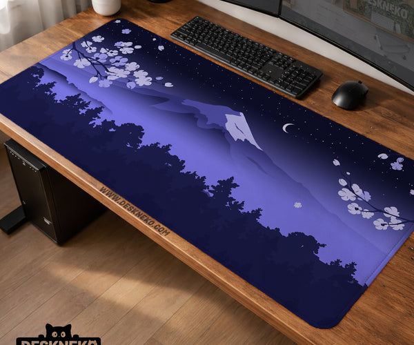 Blue Mount Fuji Desk Mat Mousepad - Desk Mat - Deskneko - Desk Mats & Mousepads